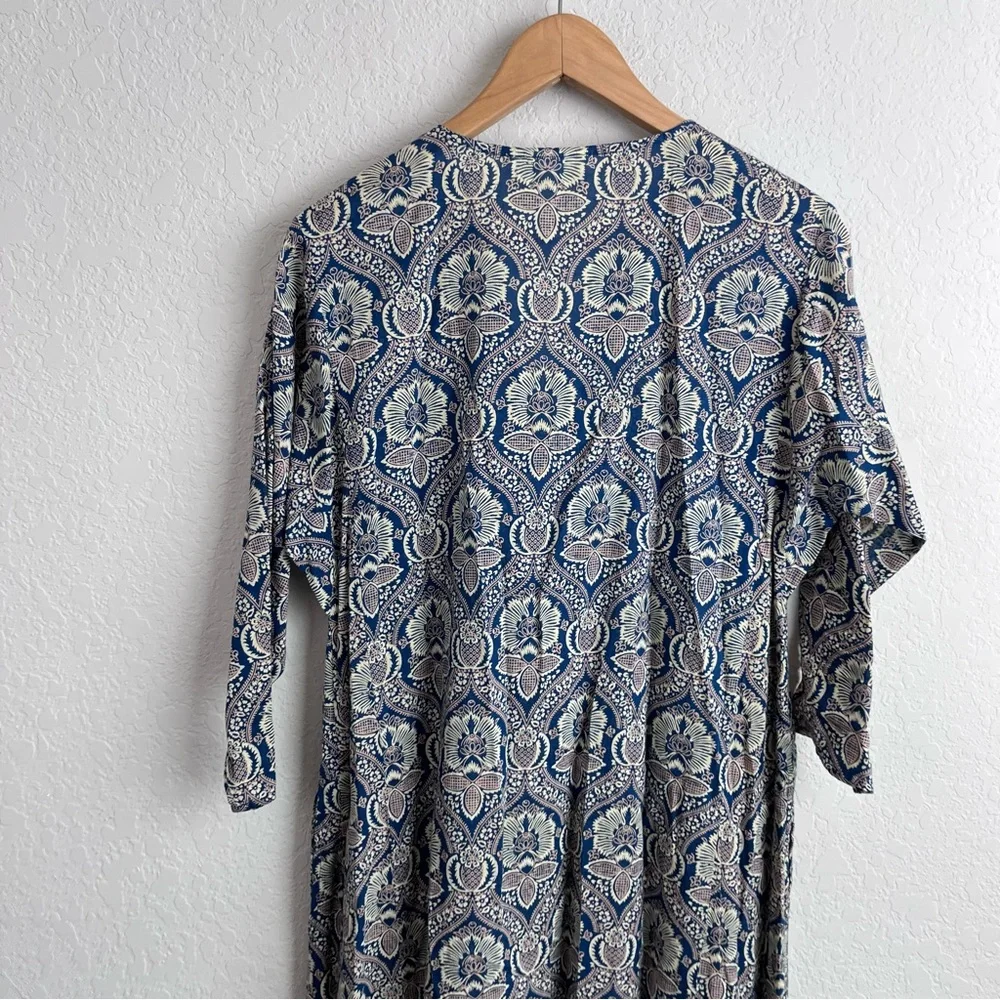Roller Rabbit Maxi Kaftan Dress Floral Paisley - Picture 8 of 10